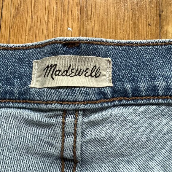 Madewell Size 30 Light Wash Blue High Rise Knee Rip The Perfect Vintage Jeans - Picture 3 of 14